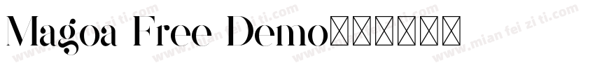 Magoa Free Demo字体转换